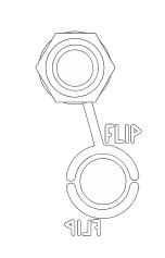 Flip Gate入力とFlipボタン