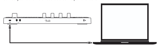 Motion 32をUSB-Cケーブルでコンピューターへ接続する