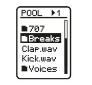 Sample PoolでフォルダーとWAVを参照する画面